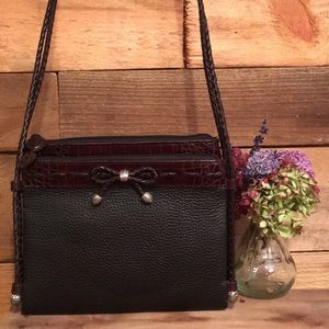 Black leather Brighton purse NWT